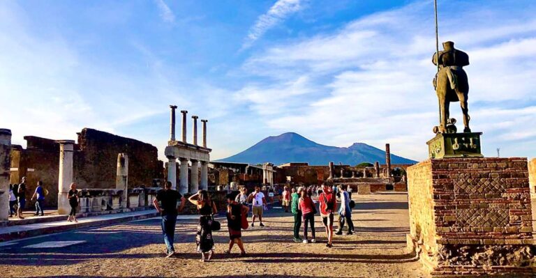 From Positano: Pompeii and Vesuvius Guided Tour