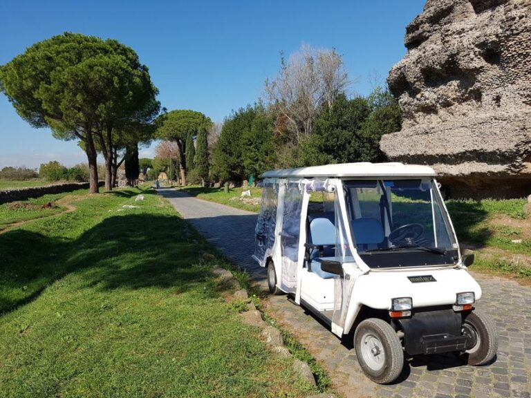 Rome: Appian Way Golf Cart Charter With Driver