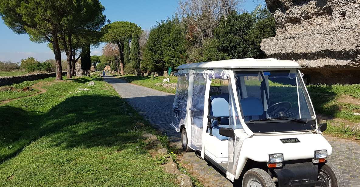 Rome: Appian Way Golf Cart Charter With Driver - Itinerary