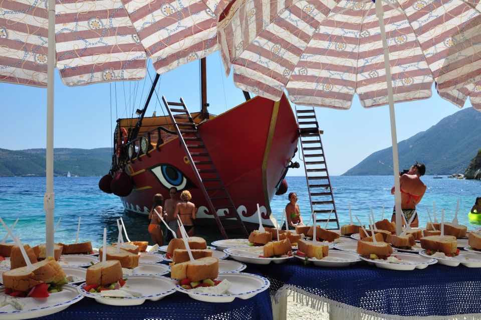 Nydri: Full-Day Wooden Boat Cruise With BBQ & Drinks - Includes