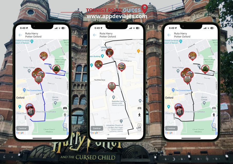 App Self-guided London - Harry Potter Oxford - Important Information and Directions