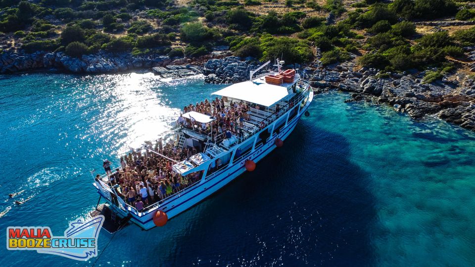 Malia: Booze Cruise Boat Party With Live Dj - Meeting Point & Exchange