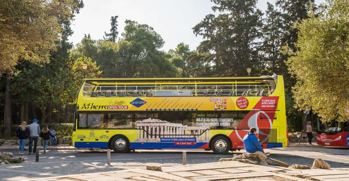 Athens: City and Seaside Yellow Hop-on Hop-off Bus Tour - Key Points