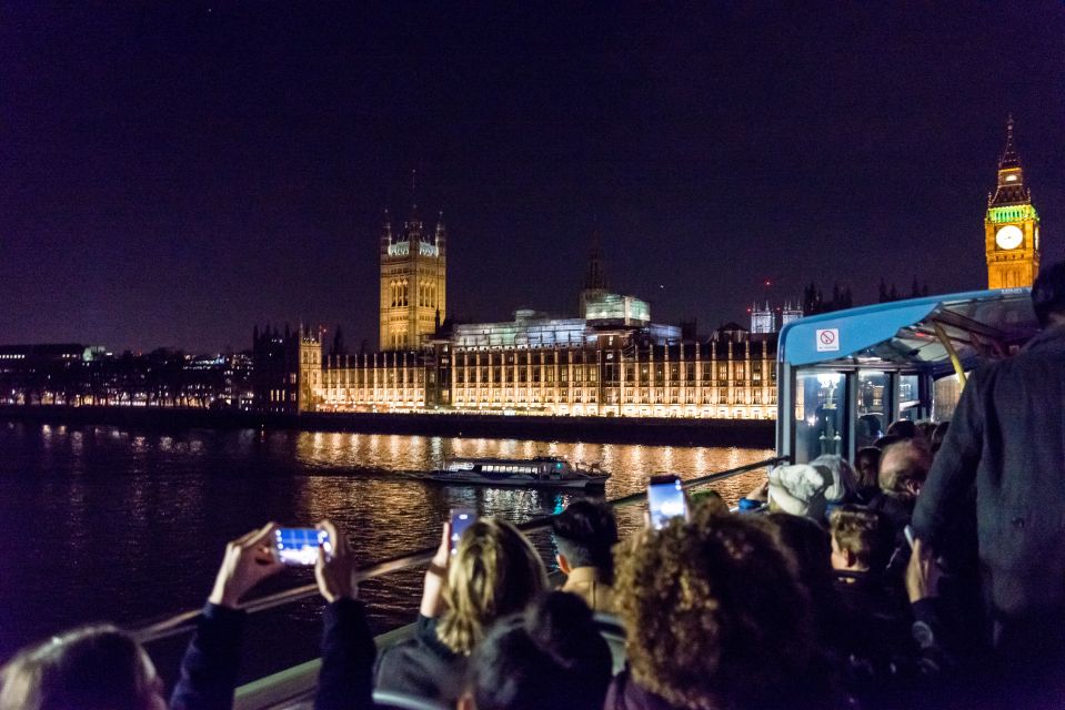 London: Nighttime Open-Top Bus Sightseeing Tour - Key Points