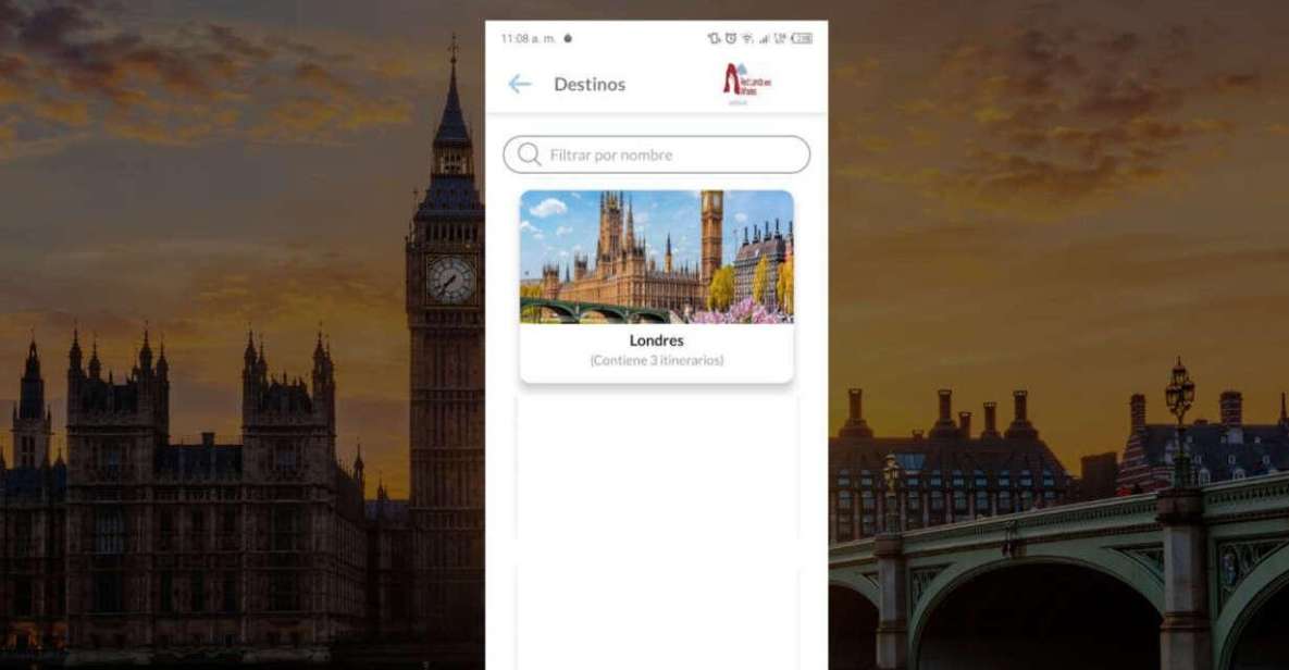 1 app self guided route londres with multi language audioguide APP Self-Guided Route Londres With Multi-Language Audioguide