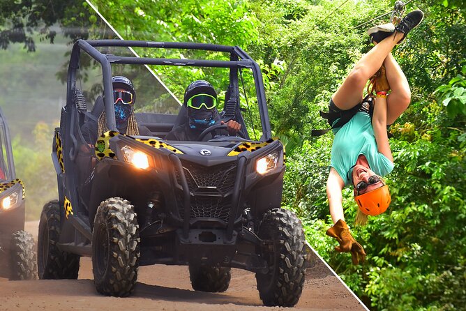 ATV, Ziplines & Cenote With Transportation & ATV Insurance