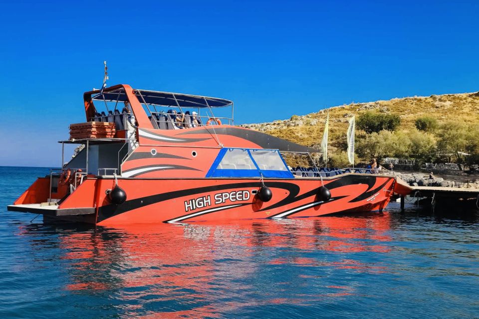 Kiotari, Lardos, Lindos: High Speed Boat Trip to Rhodes Town