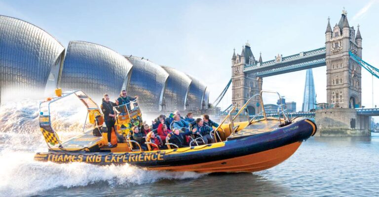 London: 40-Minute Ultimate Tower RIB Blast Speedboat Tour