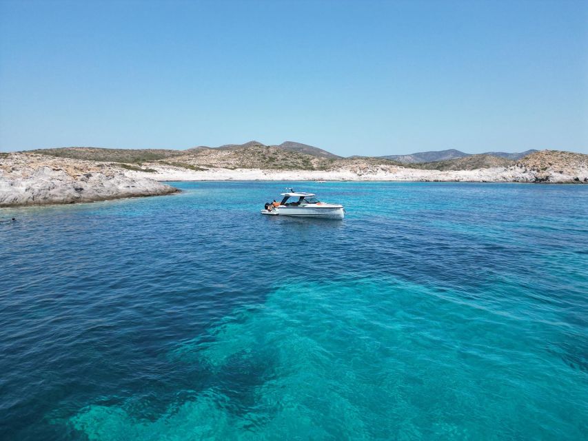 1 paros private paros and antiparos luxury speedboat tour Paros: Private Paros and Antiparos Luxury Speedboat Tour