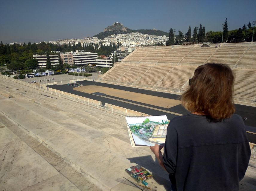 Outdoor Drawing Class in the Old Center of Athens - Description