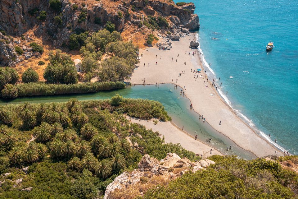 Rethymno: Preveli Beach, Damnoni Beach, Kourtaliotiko Day Trip - Pricing and Availability