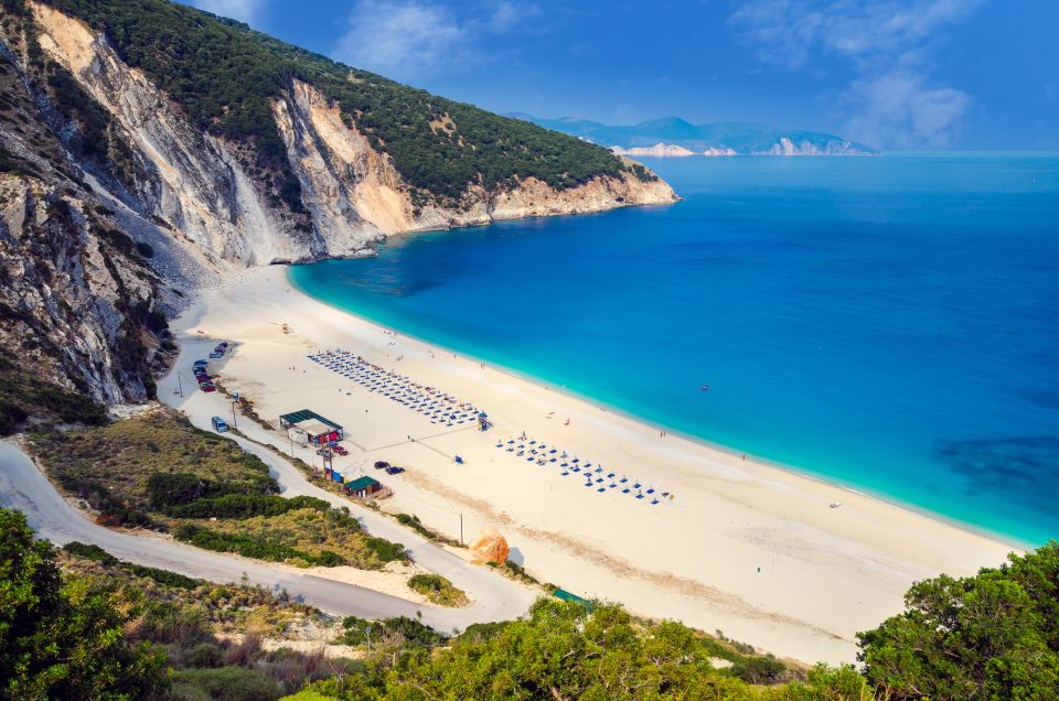 Kefalonia: Myrtos Beach Relaxation & Farm Flavors - Background