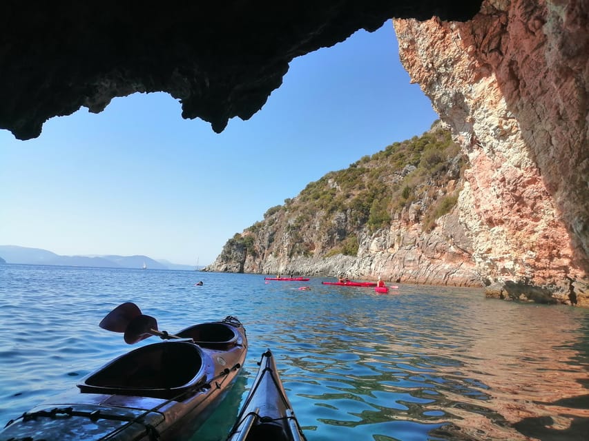 Lefkada: Kayak&Snorkel Visit Bluecave With a Taste of Greece - Pricing and Duration