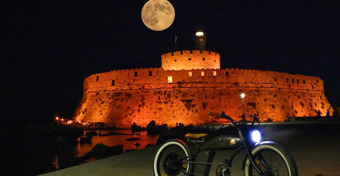 Night Rhodes: Old Town Gastro E-Bike Tour With Drink & Meze - Common questions