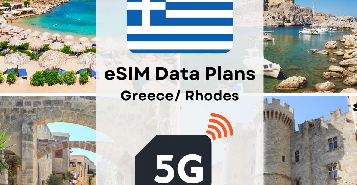 Rhodes: Greece/ Europe Esim Internet Data Plan High-Speed - Flexible Booking Policies