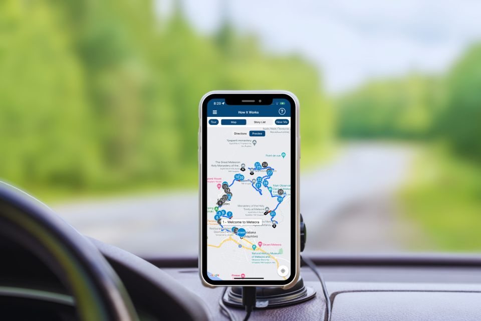 Meteora: Self-Guided App-Based Driving Tour - Key Points