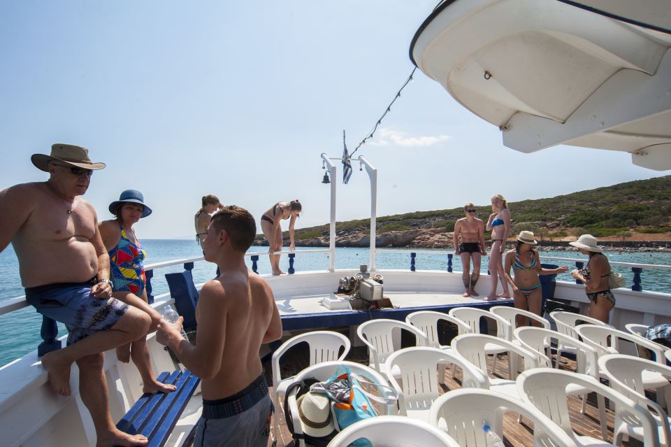 Crete: Spinalonga, Elounda, & Agios Nikolaos Boat Tour & BBQ - Boat Trip to Kolokytha Beach