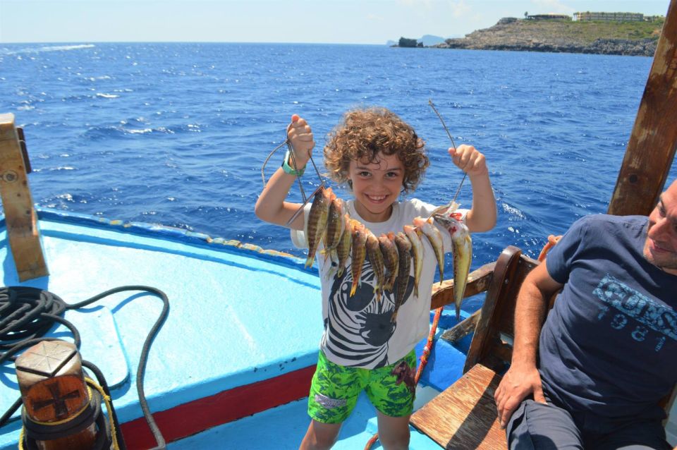 Rhodes Town: Fishing Boat Trip With Fish Meal and Swim Stops - Activity Highlights