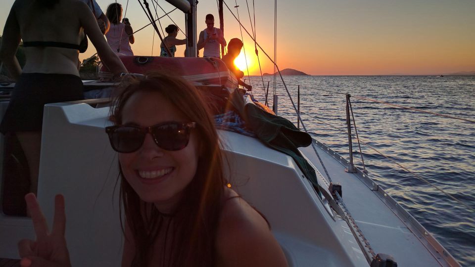 3 Hours Kassandra Sunset Sailing Yacht Tour - Tour Itinerary