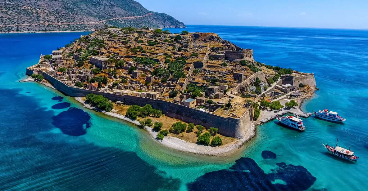 Crete: Spinalonga, Elounda, & Agios Nikolaos Boat Tour & BBQ - Guided Tour of Spinalonga Island