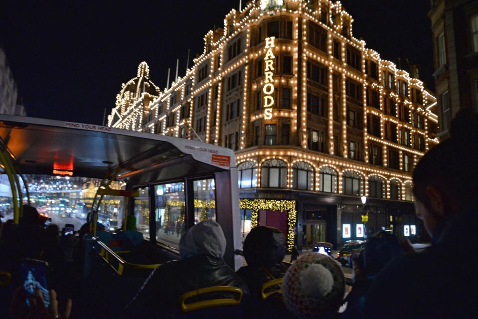 London: Winter Lights Open-Top Bus Tour With Guide - Key Points