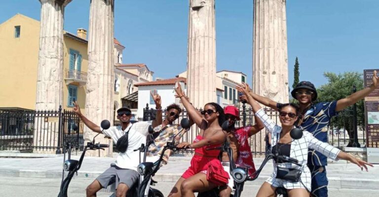 Athens: Premium Guided E-Scooter Tour in Acropolis Area