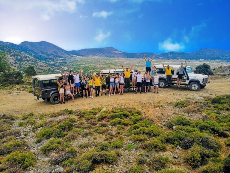 Crete: Lasithi Plateau and Cave of Zeus Off Road Safari Tour