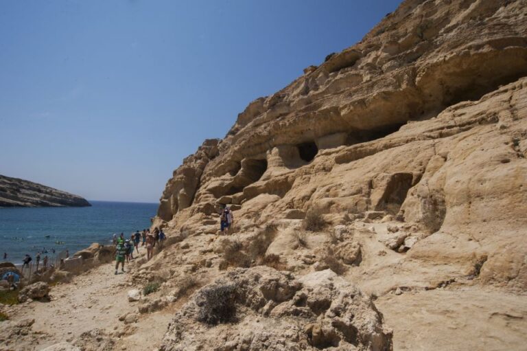 Crete: Matala Beach and Hippie Caves, Red Beach