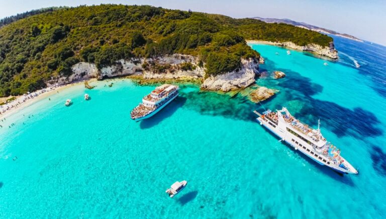 From Corfu: Day Cruise to Paxos, Antipaxos, and Blue Caves