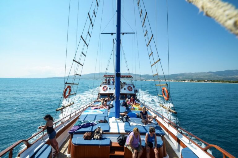 From the Port of Kos: Full Day Boat Cruise to 3 Islands