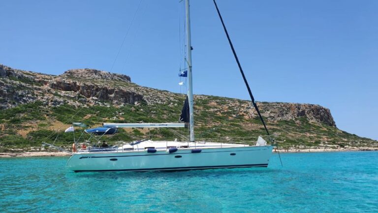 Kissamos: Sailing Cruise to Balos & Gramvousa With Lunch