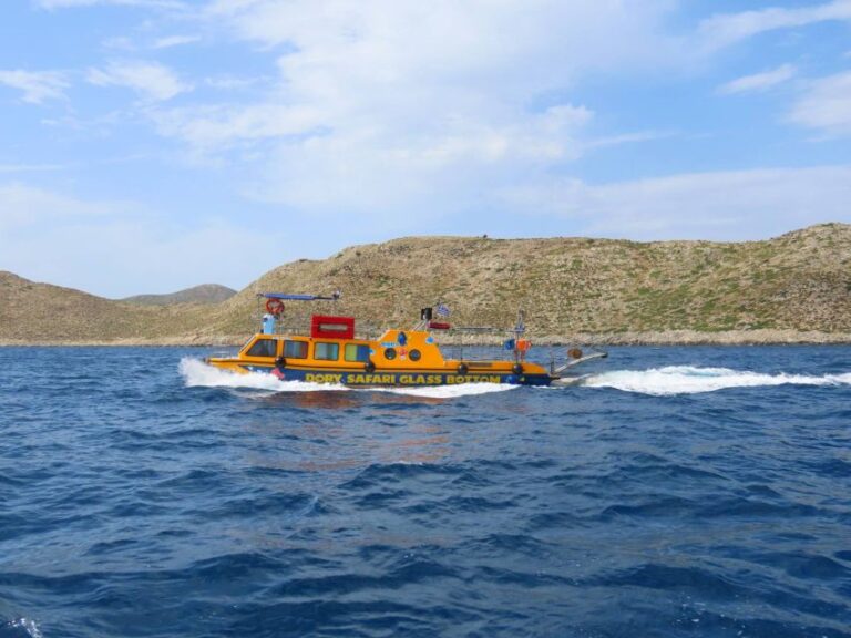 Kos Town: Glass-Bottom Boat Cruise With Swimming Stops