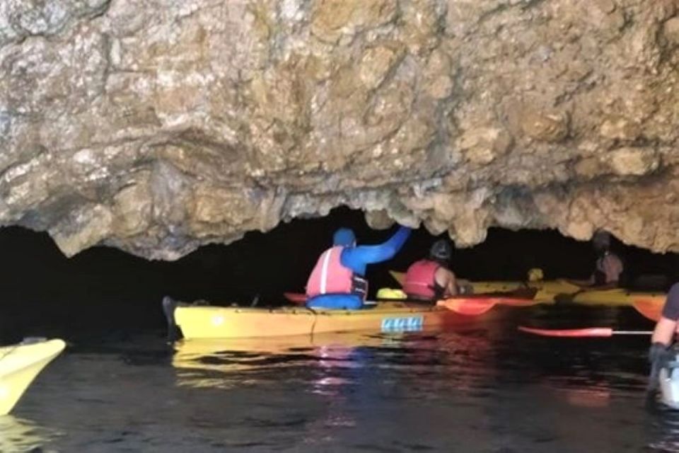 1 lefkas hidden blue cave half day kayak trip w lunch Lefkas: Hidden Blue Cave Half-Day Kayak Trip W/ Lunch