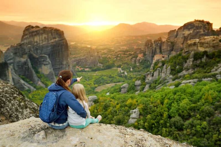 Meteora Sunset With Monastery & Caves Tour in Small Group