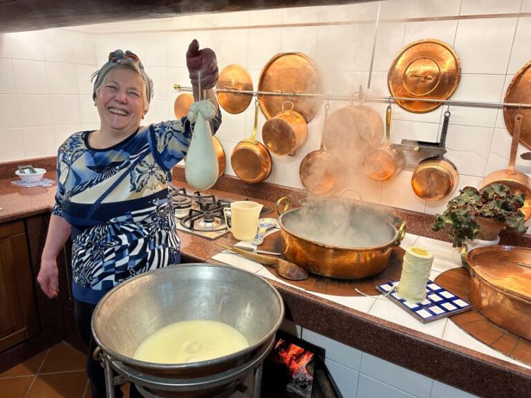 Private Mozzarella Making Demonstration Plus Cooking Class