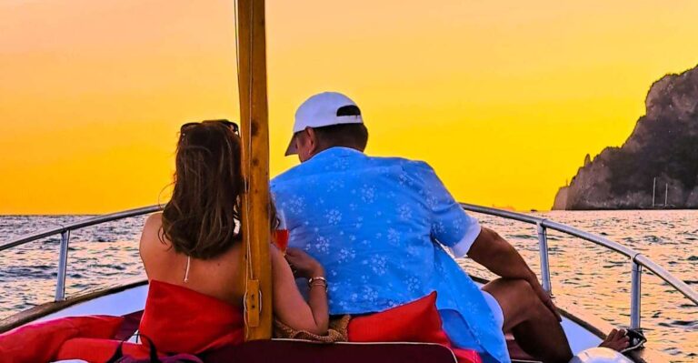 Tour of Capri by Classic Boat at Sunset