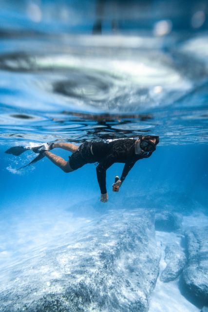 Underwater Fashion Photoshoot in Santorini