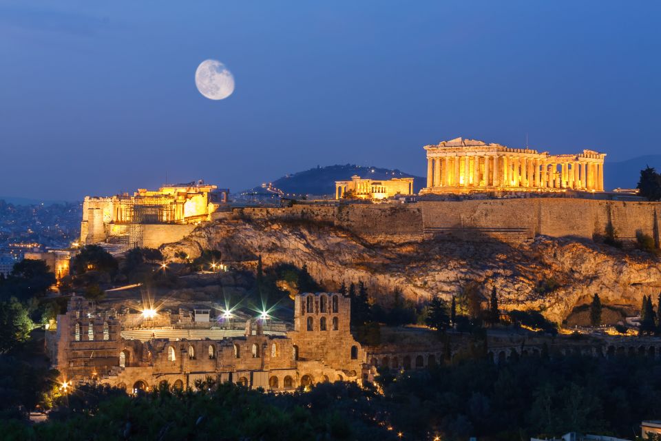 Athens: 2-Hour Highlights Tour by E-Bike After Sunset - Tour Description