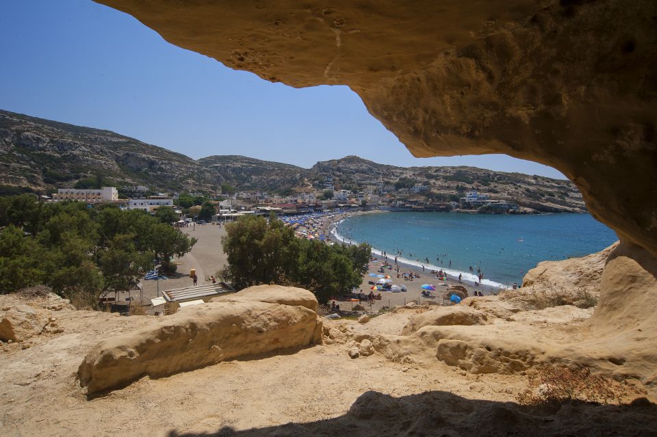 Crete: Matala Beach and Hippie Caves, Red Beach - Pickup and Drop-off Locations