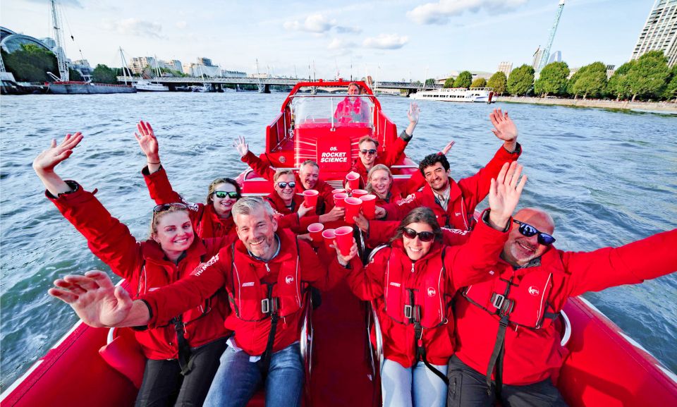 London: Thames Sunset Speedboat Experience With Drink - Inclusions