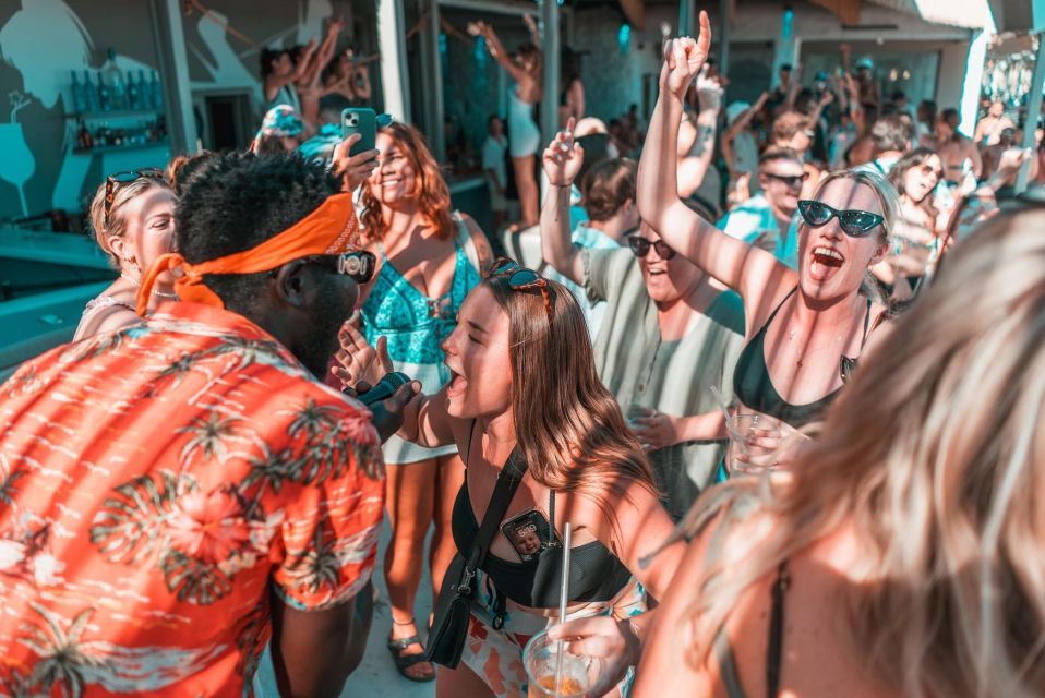 Mykonos: Best Beach Clubs Crawl Day Party - Party Scene at Tropicana Beach Club