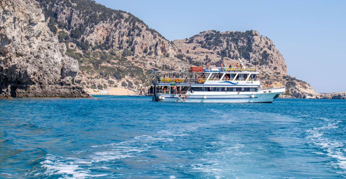 Rhodes: Full Day East Coast Bay to Bay Boat Trip With Lunch - Itinerary Highlights