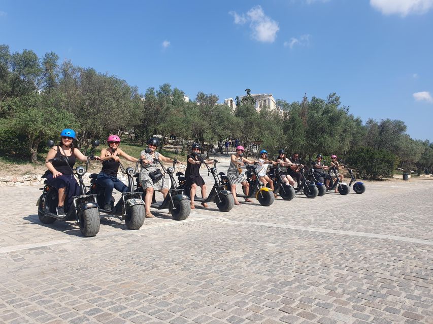 Athens: Premium Guided E-Scooter Tour in Acropolis Area - Itinerary