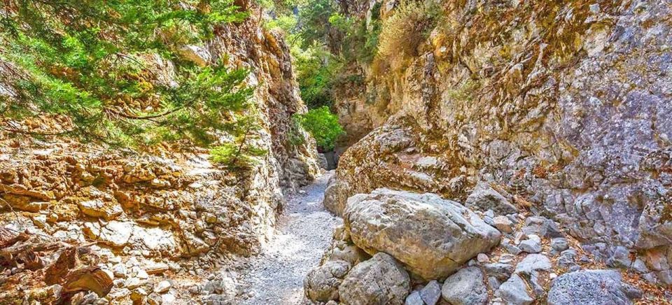 From Rethymno: Imbros Gorge & Libyan Guided Sea Tour - Duration and Pickup