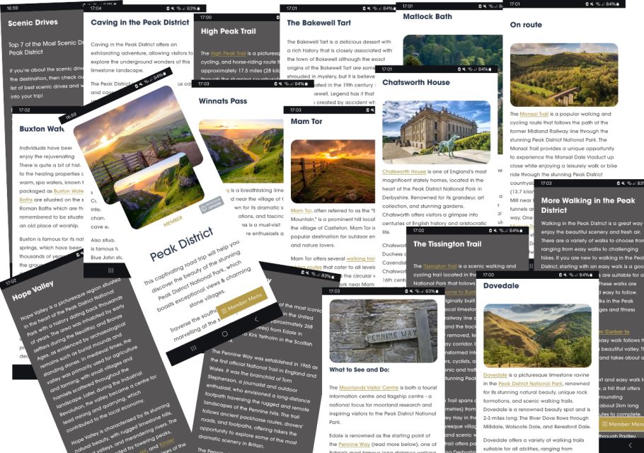 Peak District (Yorkshire): Interactive Road Trip Guidebook - Important Information