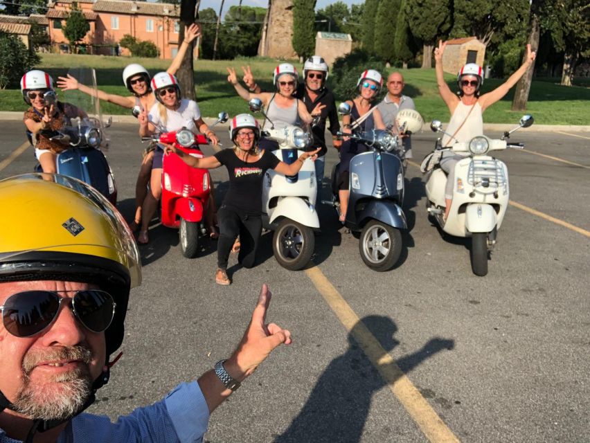 Rome: Colosseum and Pyramid of Cestius Vespa Tour in German - Inclusions