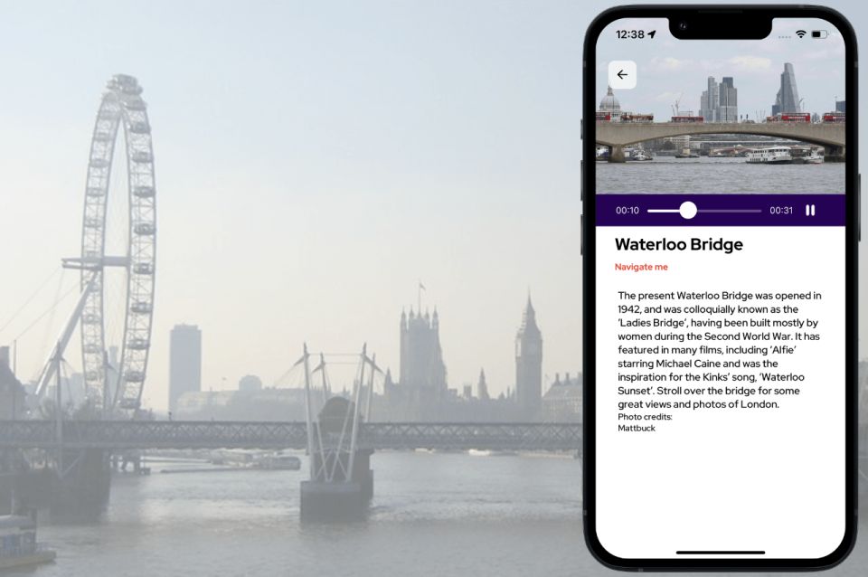 London: South Bank Self-Guided Mobile Audio Tour - Inclusions