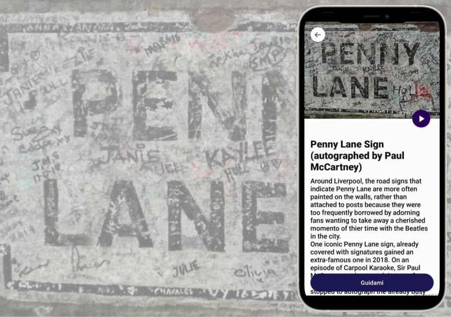 Liverpool: Penny Lane and Fab Four Digital Audio Guide - Inclusions