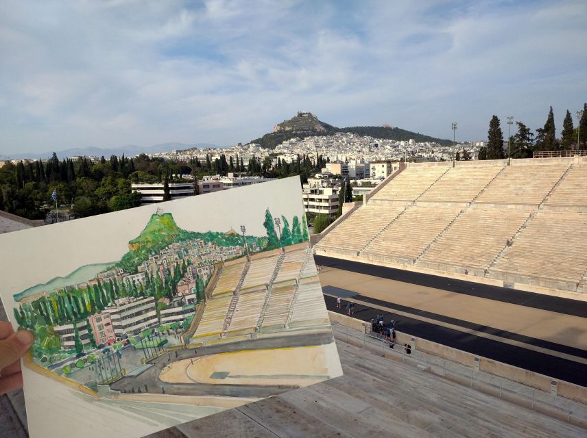 Outdoor Drawing Class in Modern Athens; Pangrati, Metz.. - Materials Included