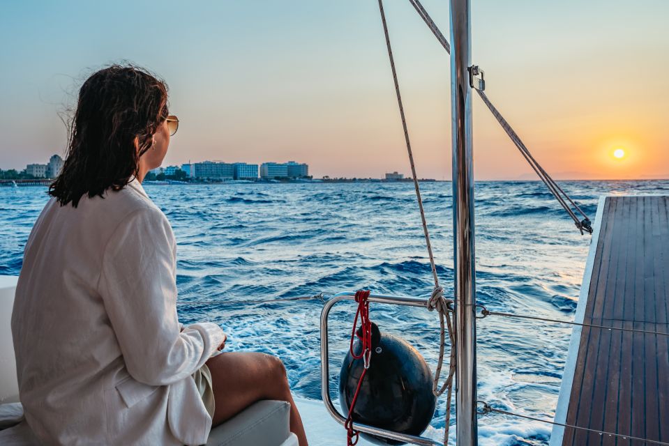 Rhodes: Sunset Catamaran Cruise With Dinner - Experience Details